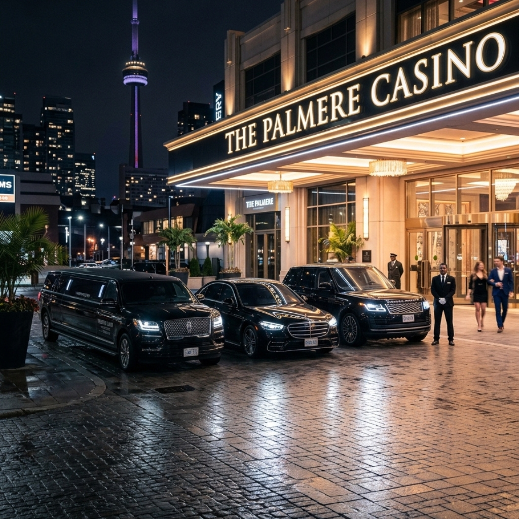 Casino limo service Toronto fleet with stretch limousine SUV and sedan