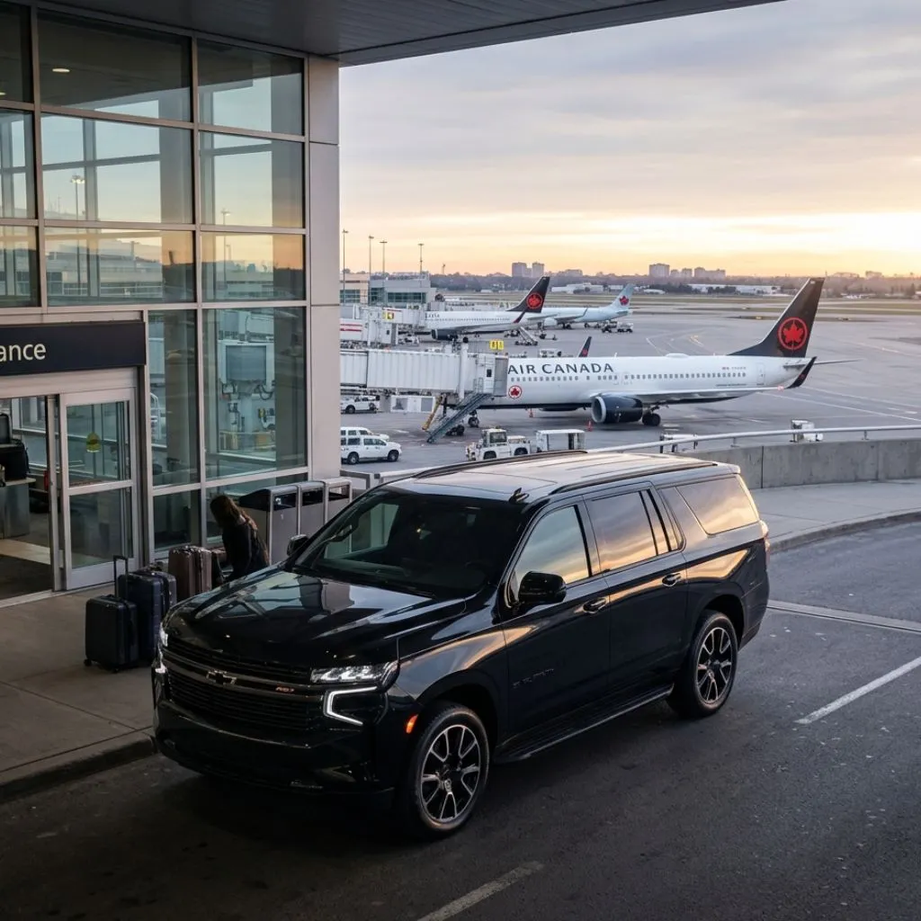 Mississauga airport limo service with luxury SUV transfer