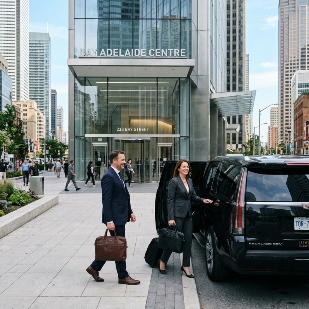 Corporate limo service in Toronto with luxury SUV for business travel