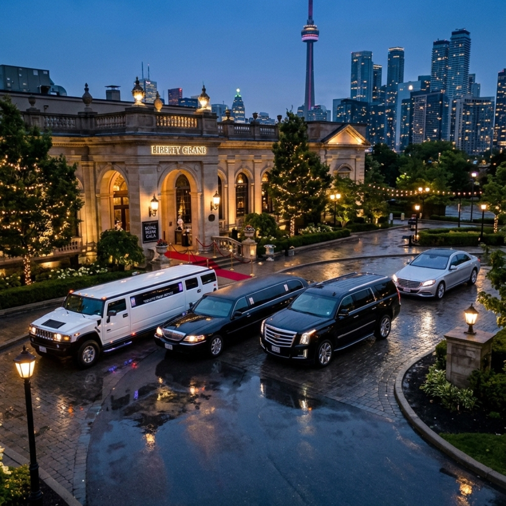 Toronto prom limousine fleet including stretch limo SUV and sedan for prom limo service Toronto