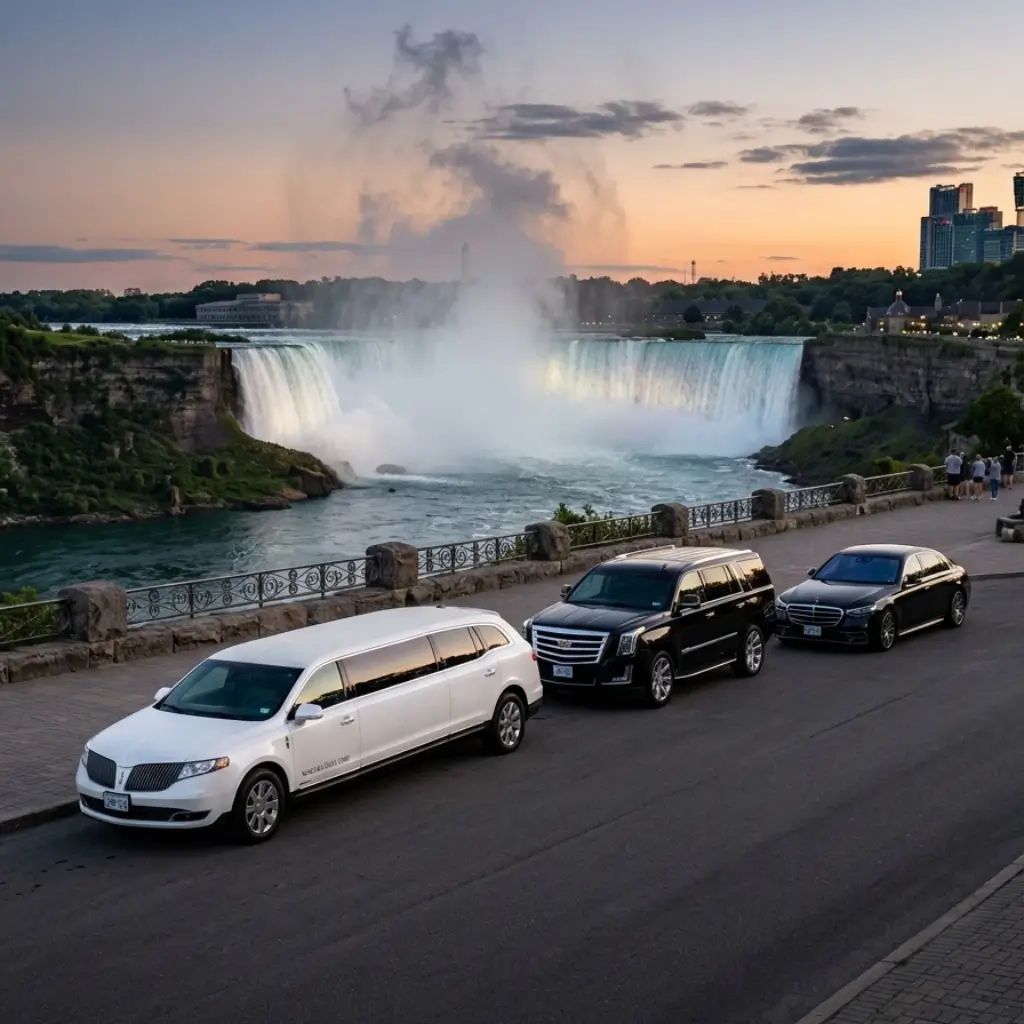 Private Niagara Falls Tour from Toronto fleet with stretch limo SUV and sedan