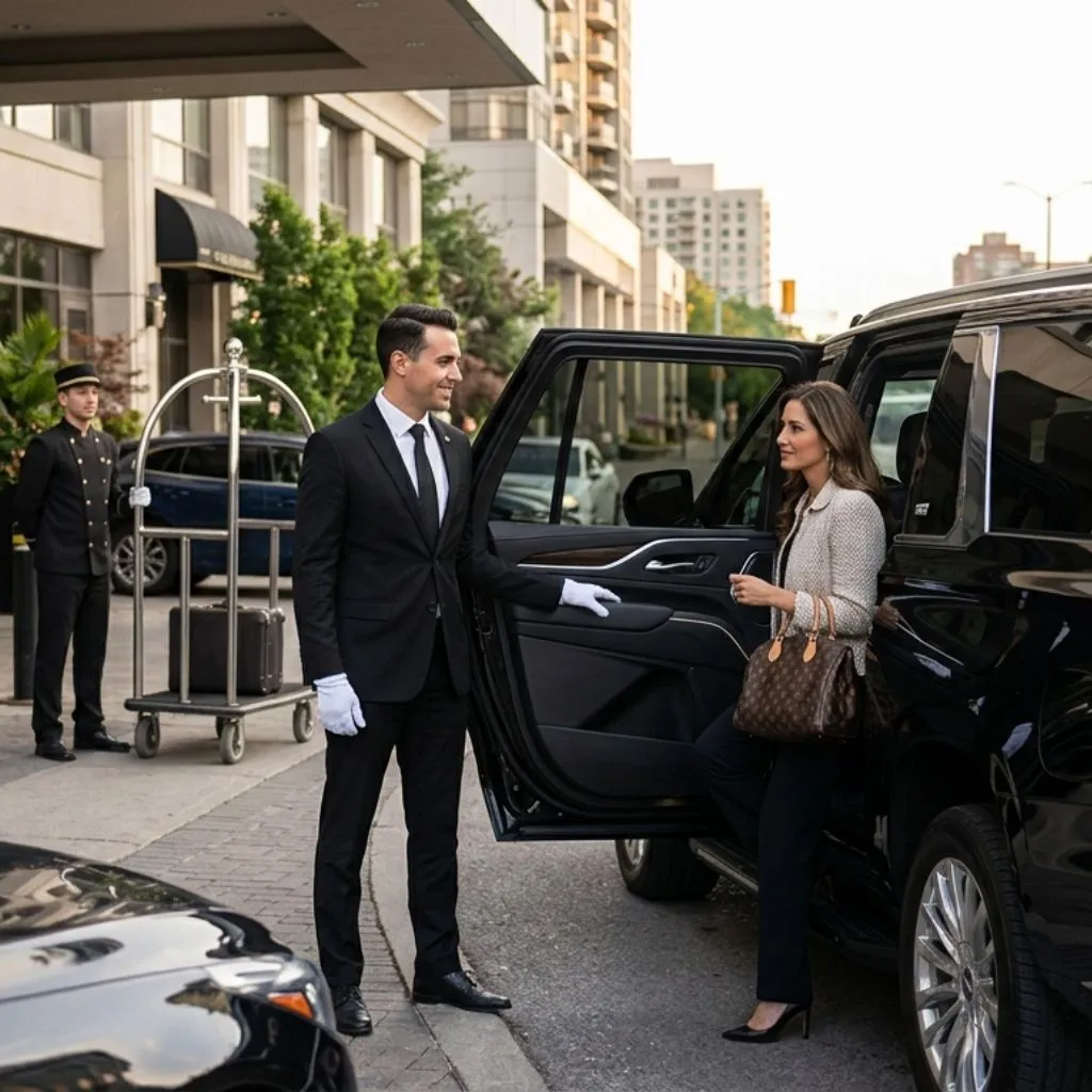 Trusted Mississauga limousine service with professional chauffeur and SUV
