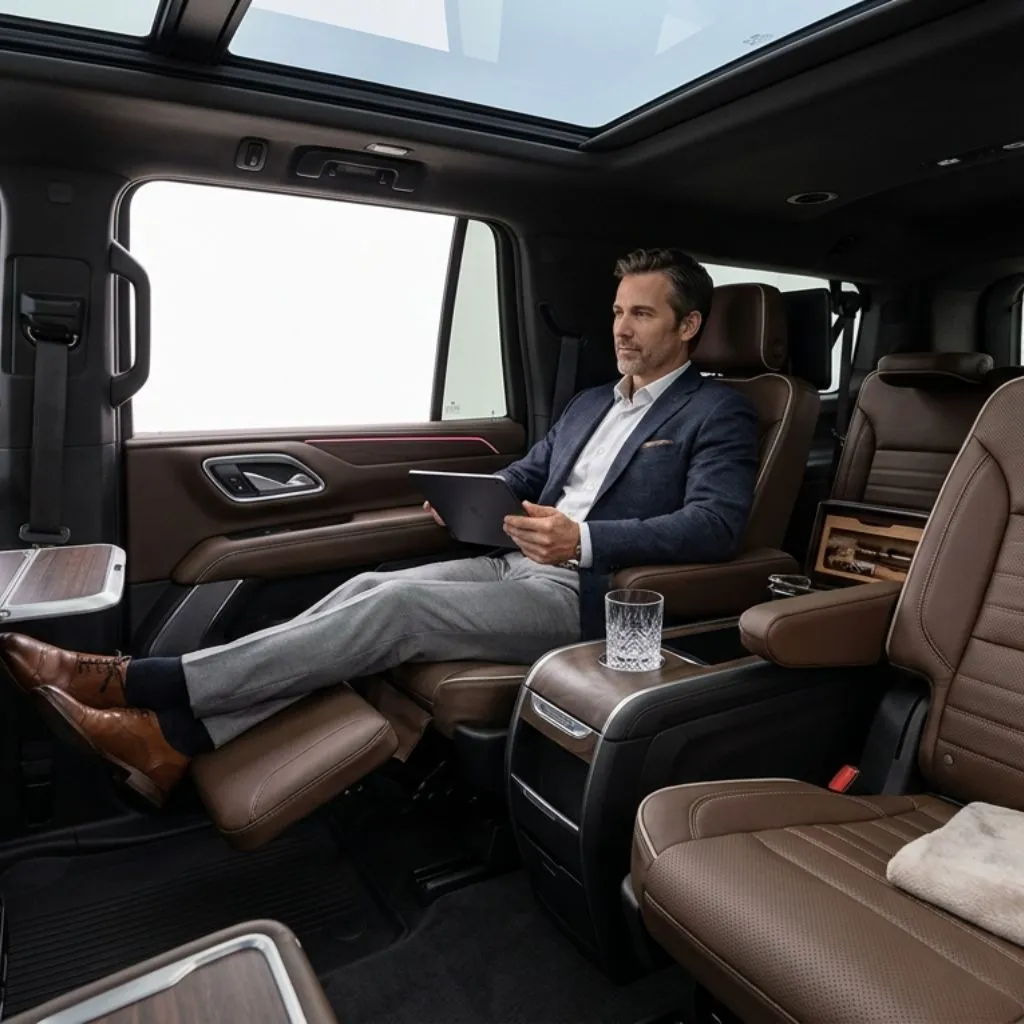 Premium SUV Oakville limo interior