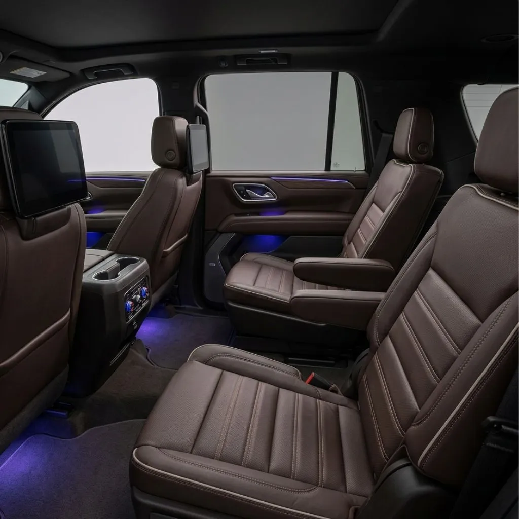 Premium SUV interior showing comfort of Mississauga limo service